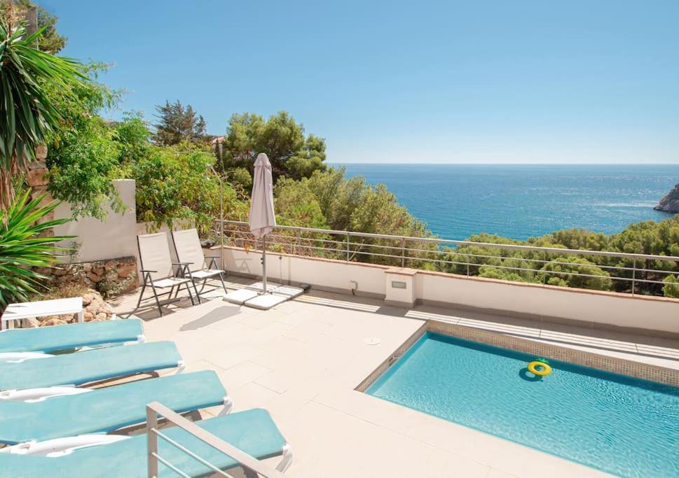 Sunny House With Great Sea Views, 3 Terraces, Private Heated Pool And Sauna La Herradura  Exterior foto