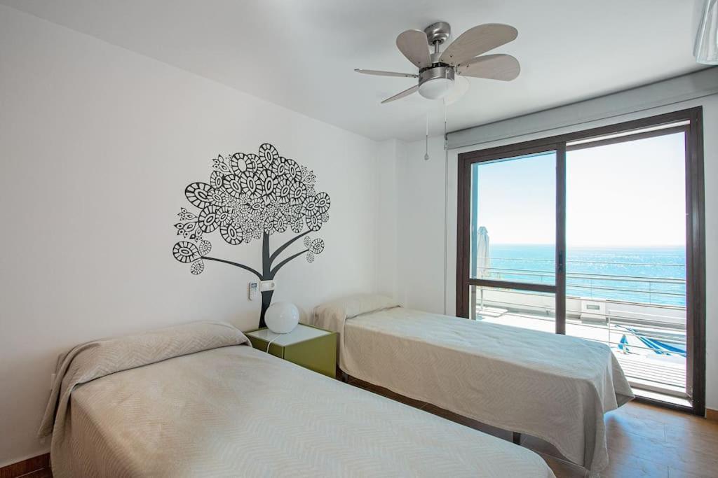Sunny House With Great Sea Views, 3 Terraces, Private Heated Pool And Sauna La Herradura  Exterior foto